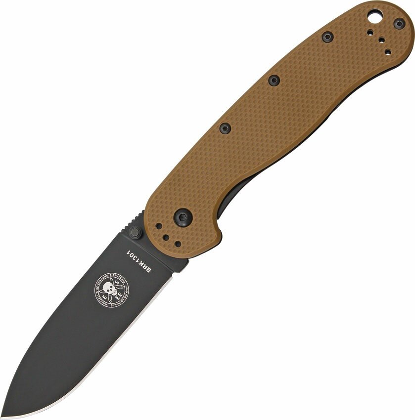 ESEE Avispa Coyote Brown Black Folding Knife ESEE Avispa Coyote Brown Black Folding Knife