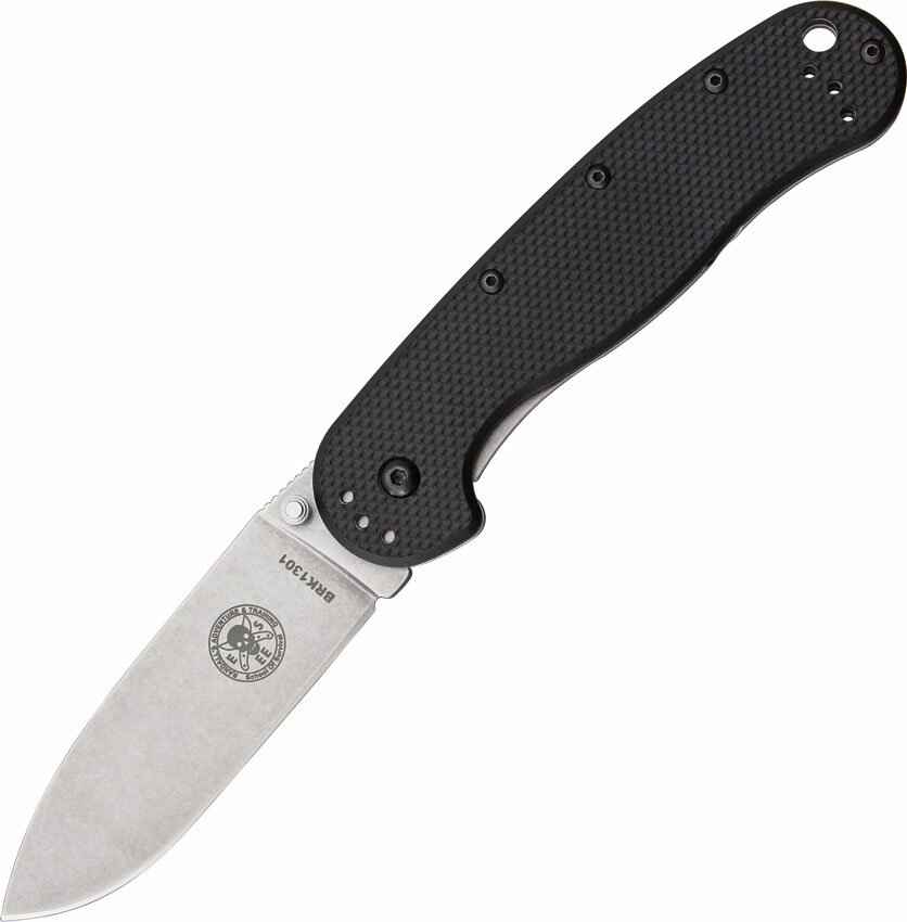 ESEE Avispa D2 Black Handle Satin Folding Knife ESEE Avispa D2 Black Handle Satin Folding Knife