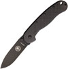 ESEE Avispa D2 CF Handle Black Blade Folding Knife - BRK1302CFB