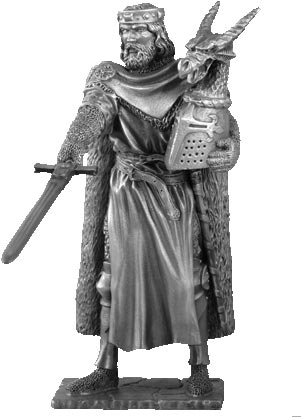 Figure King Arthur - Knights of the Round Table - Les Etains Du Graal Figure King Arthur - Knights of the Round Table - Les Etains Du Graal
