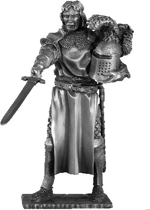 Figure Tristan - Knights of the Round Table - Les Etains Du Graal Figure Tristan - Knights of the Round Table - Les Etains Du Graal