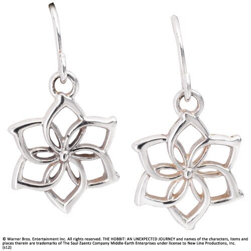 Galadriel Flower Earrings Sterling Silver - The Hobbit Galadriel Flower Earrings Sterling Silver - The Hobbit