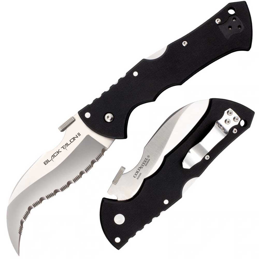 Knife Cold Steel Black Talon II Serrated Edge S35VN Knife Cold Steel Black Talon II Serrated Edge S35VN