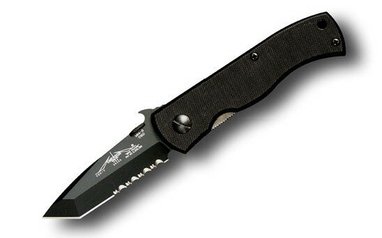 Knife Emerson Mini CQC-7B Wave Black Serrated Knife Emerson Mini CQC-7B Wave Black Serrated