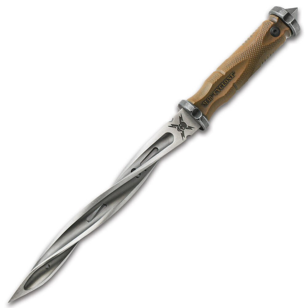 Knife United Cutlery M48 Battle Scarred Series Desert Tan Cyclone Knife United Cutlery M48 Battle Scarred Series Desert Tan Cyclone