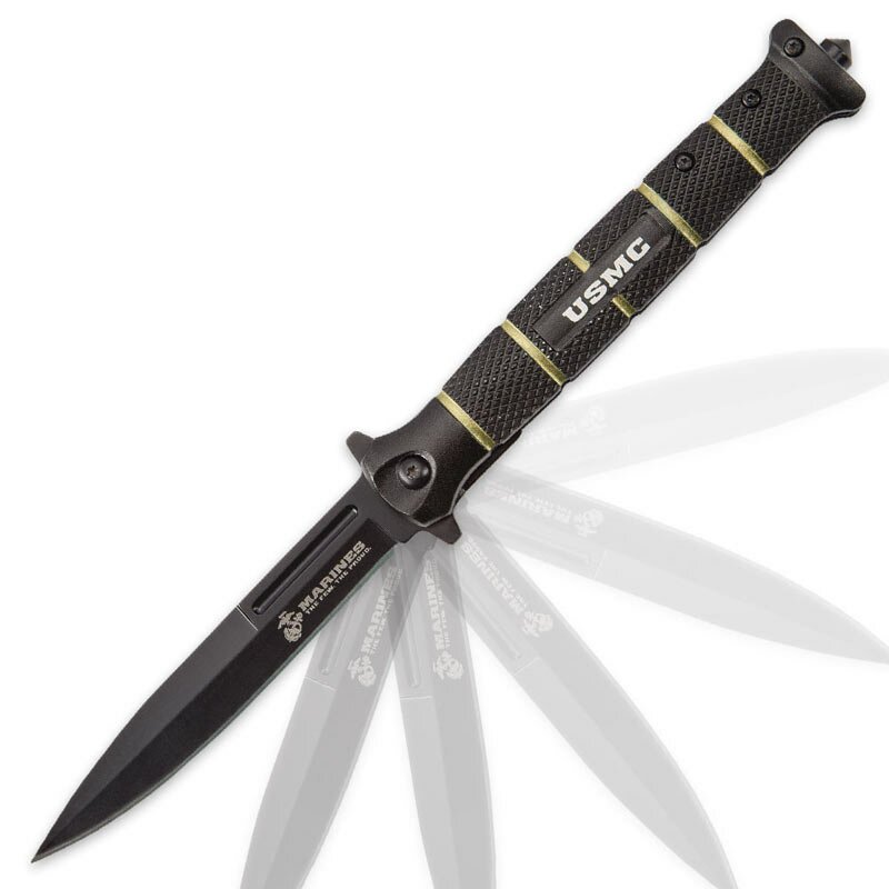 Knife United Cutlery USMC Blackout Combat Stiletto Knife United Cutlery USMC Blackout Combat Stiletto