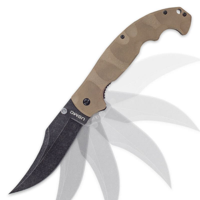 Knife United Cutlery USMC Scorching Sands Clip Point Pocket Knife Knife United Cutlery USMC Scorching Sands Clip Point Pocket Knife