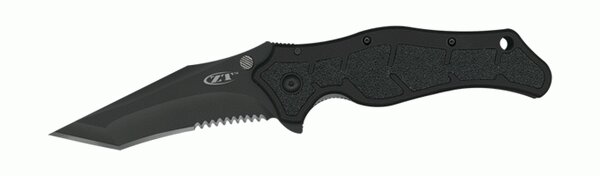 Knife - Zero Tolerance Matte Black Tanto SpeedSafe Serrated