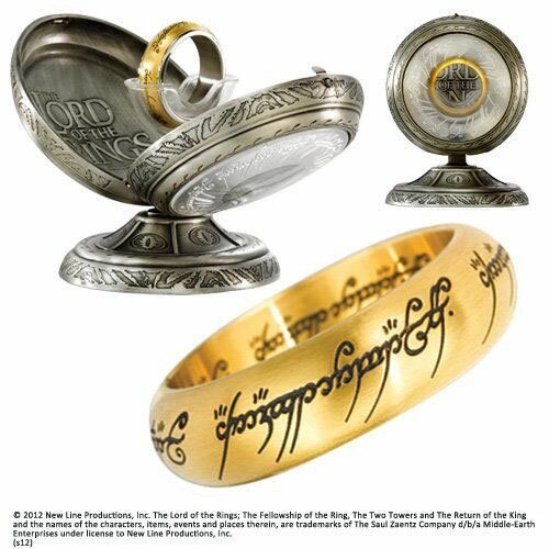 LOTR One Ring Stainless Steel - Gold colour LOTR One Ring Stainless Steel - Gold colour