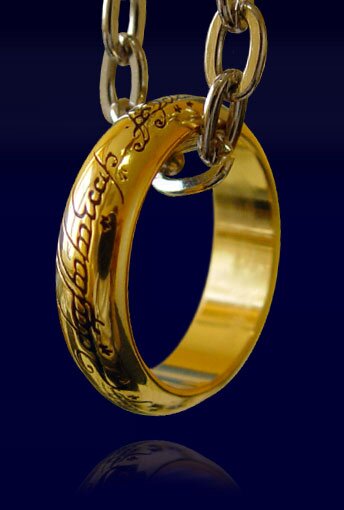 dramatisch Meander uitlijning LOTR Ring The One Ring (gold plated) NN0903 - shop SWORDS24.EU