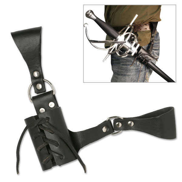 Leather Sword Frog Belt