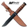 MTech USA Fixed Blade Military Knife 12'' Overall - MT-122