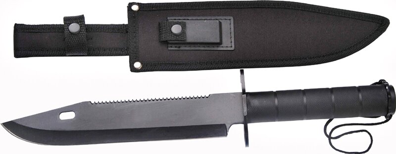Master Cutlery Survival Knife Black
