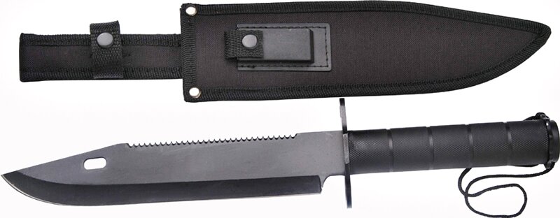 Master Cutlery Survival Knife Black Master Cutlery Survival Knife Black