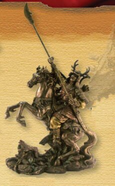 Miniature Samurai with Naginata