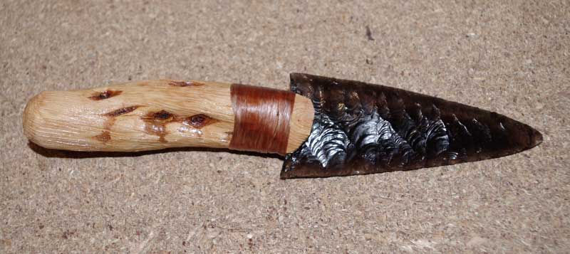 Natural Wood Obsidian Blade Knife Natural Wood Obsidian Blade Knife