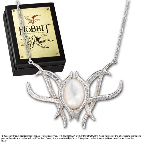 Necklace Galadriel Brooch Sterling Silver - The Hobbit Necklace Galadriel Brooch Sterling Silver - The Hobbit