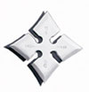 Ninja Moon Star 4Pt SS 4'' w/pouch - JL-SS2