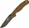 Ontario RAT-1 Black Coyote Brown Handle Folding Knife - ON8846CB
