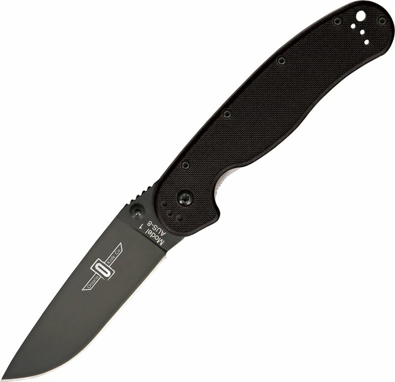 Ontario RAT-1 Black Folding Knife
