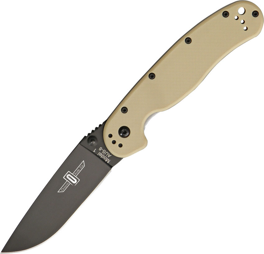 Ontario RAT-1 Desert Tan Handle Folding Knife Ontario RAT-1 Desert Tan Handle Folding Knife