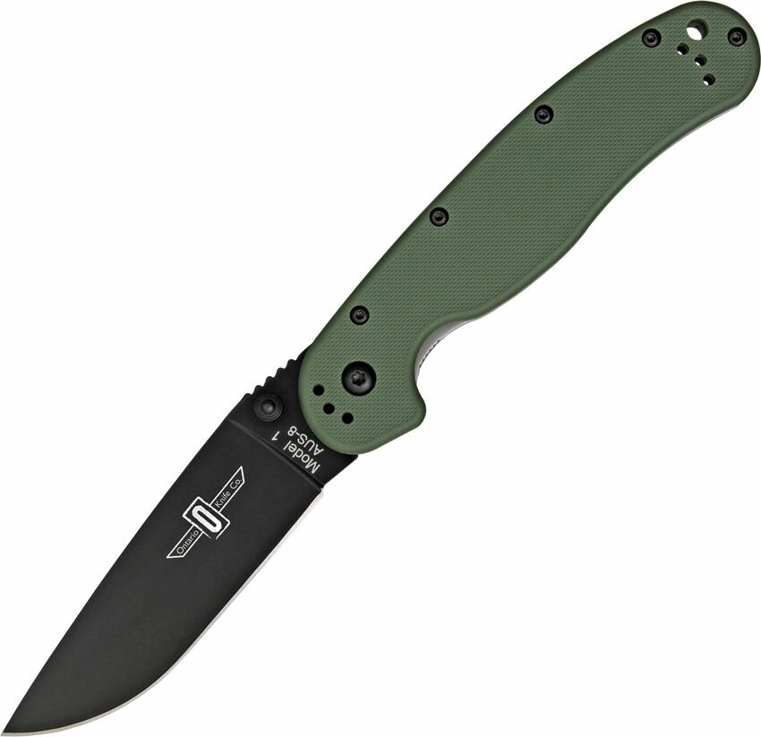Ontario RAT-1 OD Green Handle Folding Knife Ontario RAT-1 OD Green Handle Folding Knife