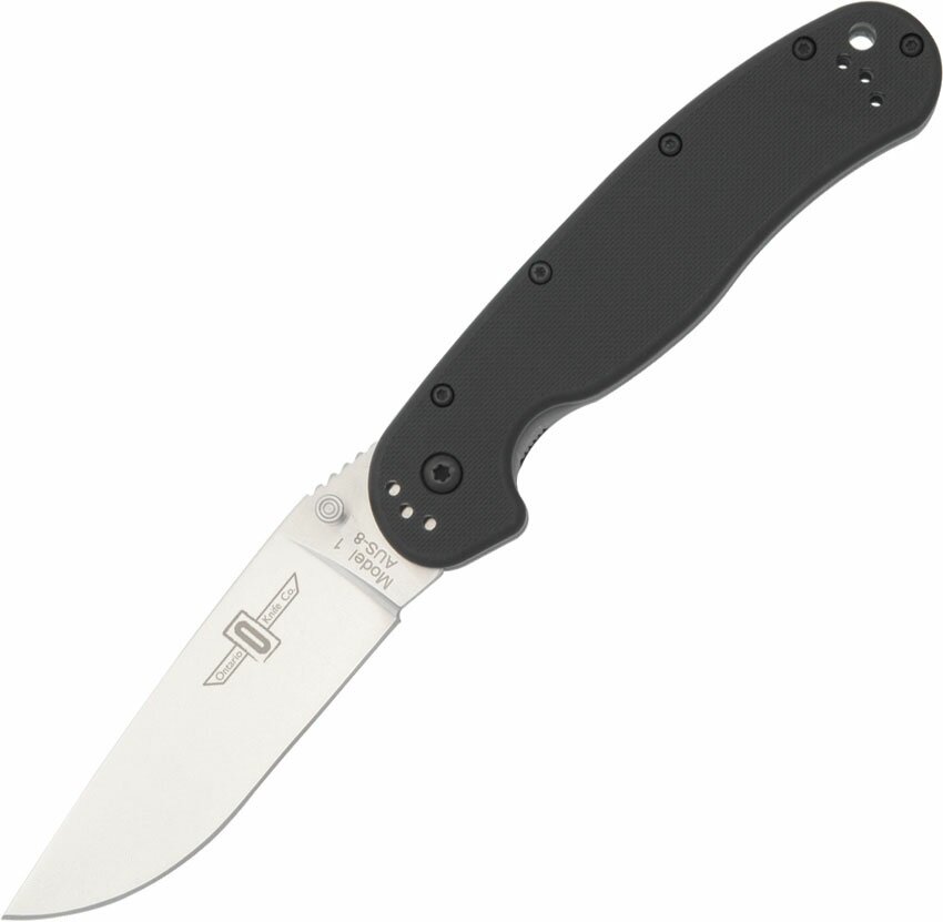 Ontario RAT-1 Satin Plain Folding Knife