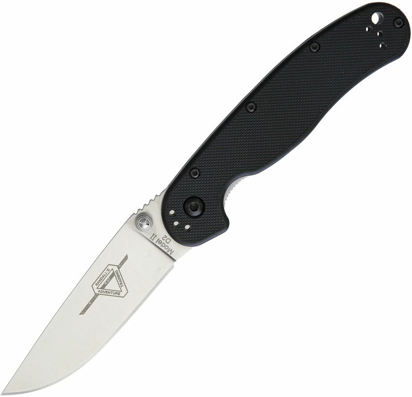 Ontario RAT 2 Linerlock Black D2 Ontario RAT 2 Linerlock Black D2
