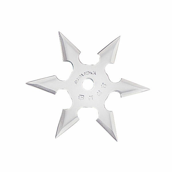 Professional Ninja Throwing Star 6Pt SS 4'' w/pouch Professional Ninja Throwing Star 6Pt SS 4'' w/pouch