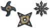 Rubber Throwing Star set of 3 - GTTE512