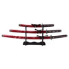 Samurai Katana Set with Dragon on Saya Red
