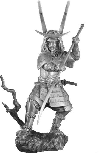 Samurai with Naginata - Les Etains Du Graal Samurai with Naginata - Les Etains Du Graal