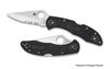 Spyderco Delica 4 FRN Combination Edge Folding Knife - C11PSBK