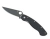 Spyderco Military Black G-10 Plain Edge Folding Knife - C36GPBK