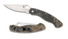 Spyderco Military Camo Plain Edge Folding Knife