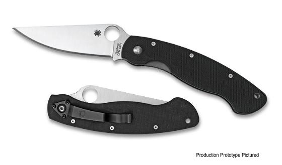 Spyderco Military G-10 Plain Edge Folding Knife Spyderco Military G-10 Plain Edge Folding Knife