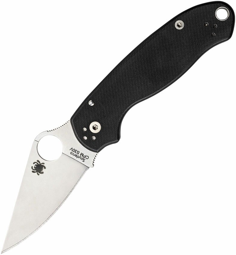 Spyderco Para 3 G-10 Black Plain Edge folding knife