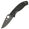 Spyderco Tenacious Black Blade Folding Knife - C122GBBKP
