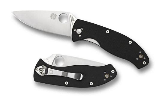 Spyderco Tenacious Plain Blade Folding Knife