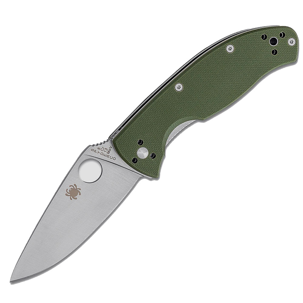 Spyderco Tenacious Plain Blade Green Folding Knife Spyderco Tenacious Plain Blade Green Folding Knife