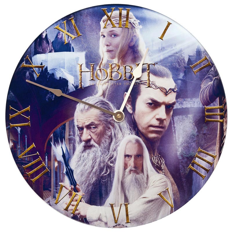 The Hobbit Glass Wall Clock Rivendell The Hobbit Glass Wall Clock Rivendell