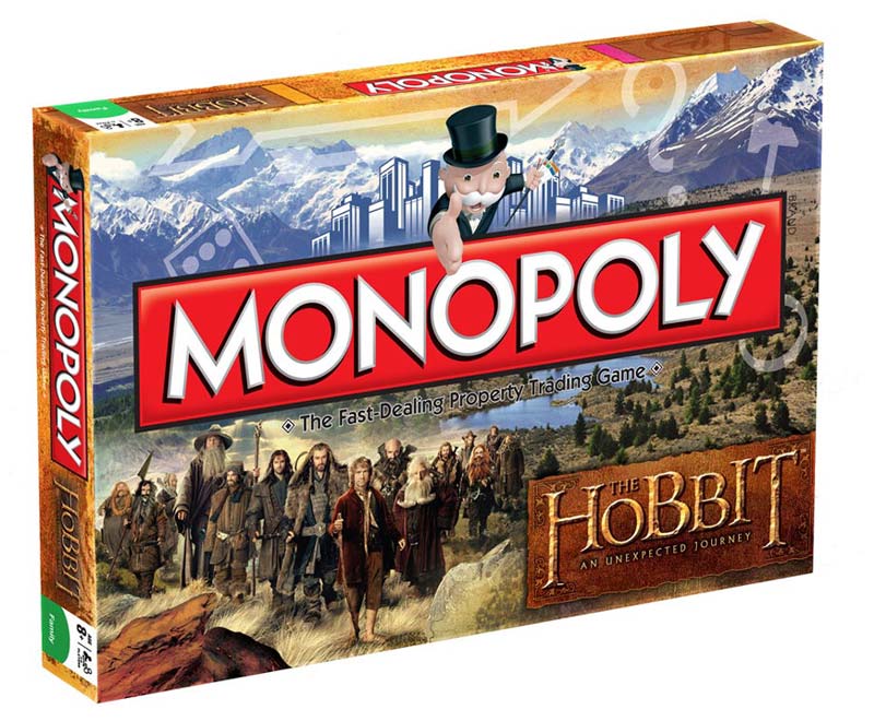 The Hobbit Unexpected Journey Board Game Monopoly English Version
