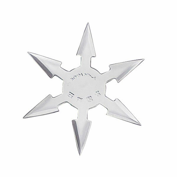 Throwing Star 6Pt SS 4'' w/pouch