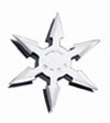 Throwing Star 6Pt SS 4'' w/pouch - JL-SS3