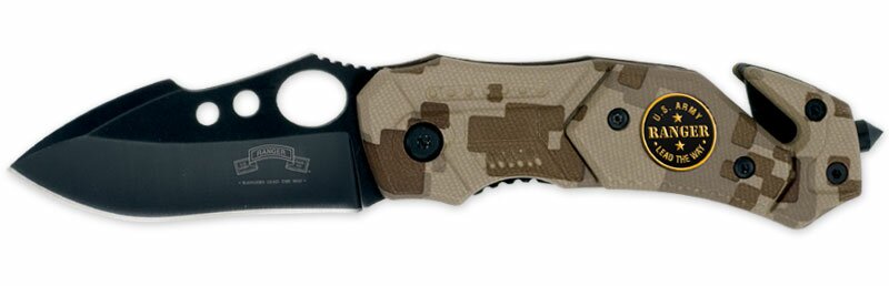 USARA Rescue Small Camo Assisted-Open Folding Knife USARA Rescue Small Camo Assisted-Open Folding Knife