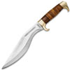 USMC Stacked Leather Handle Kukri Knife - UC3329
