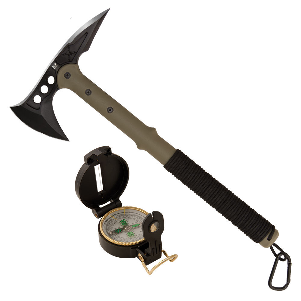 United Cutlery M48 Ranger Hawk Axe with Compass United Cutlery M48 Ranger Hawk Axe with Compass