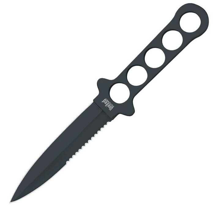 United Cutlery Sting Ray Dive Knife Black With Sheath United Cutlery Sting Ray Dive Knife Black With Sheath