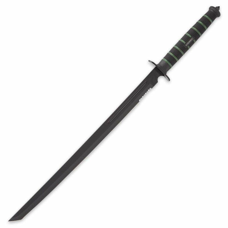 United Cutlery USMC Blackout Combat Tanto Sword With Nylon Sheath United Cutlery USMC Blackout Combat Tanto Sword With Nylon Sheath