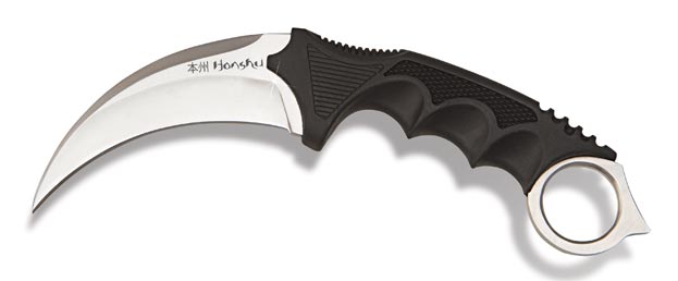 United Honshu Kerambit Silver Boot Sheath United Honshu Kerambit Silver Boot Sheath
